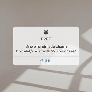 Handmade Charm Bracelet Anklet